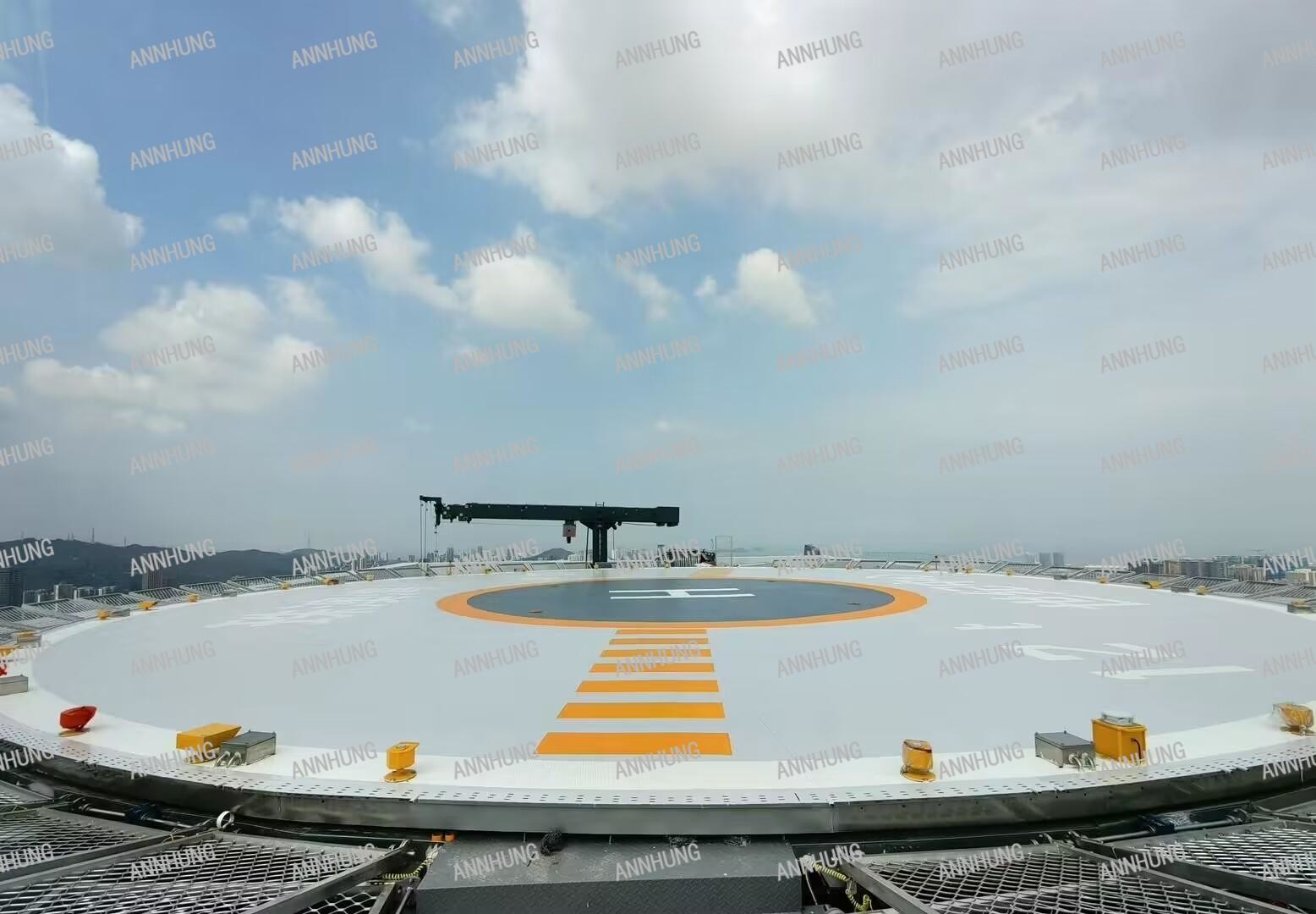 Latest company case about Zhuhai Macao Bay Century Center Project - Heliport Lighting