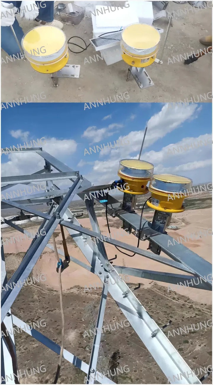 Latest company case about Installation Cases of Solar Power Medium-intensity Aviation Obstruction Light