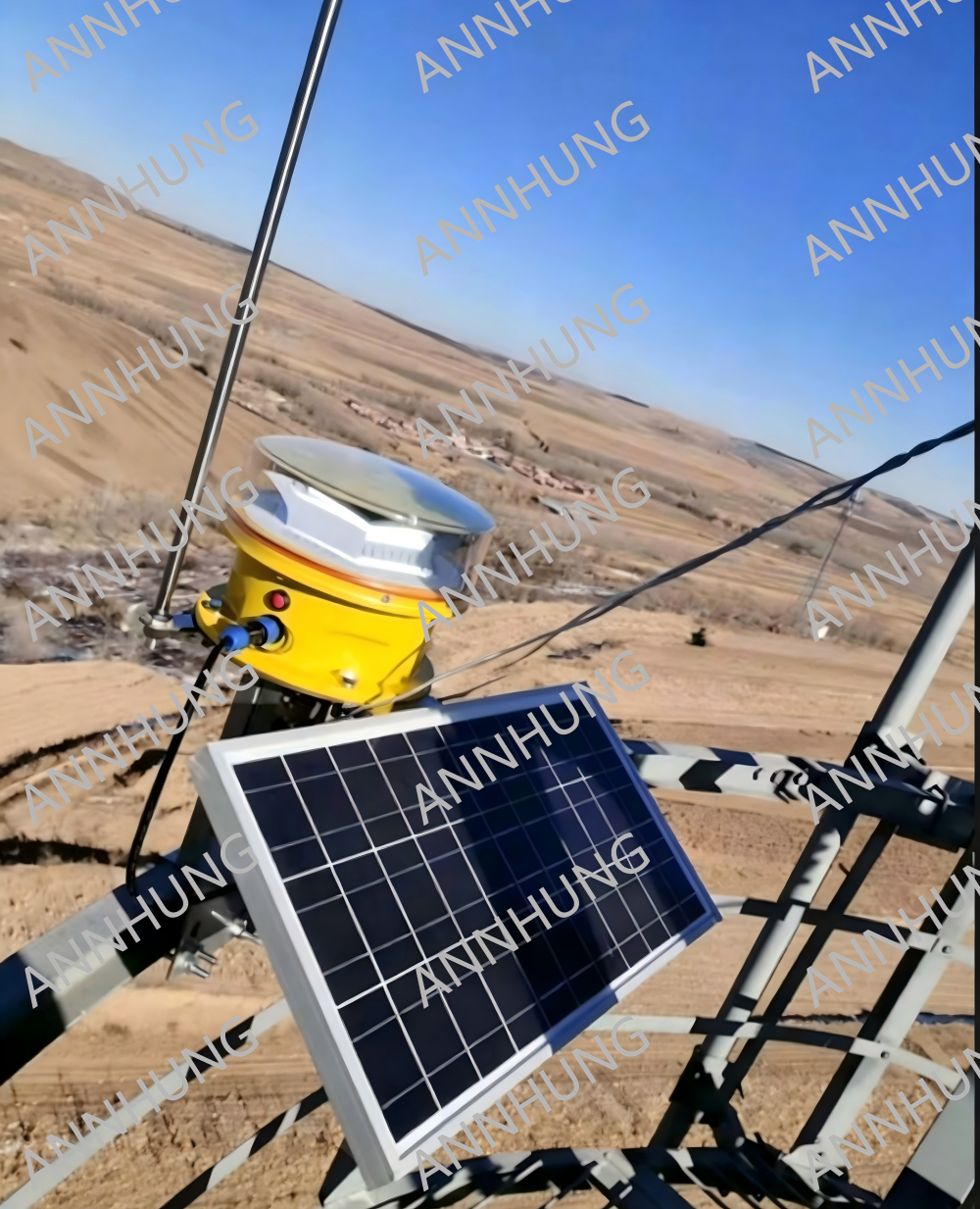 Latest company case about Project Case Display of Solar Powered Medium-intensity Aviation Obstruction Light