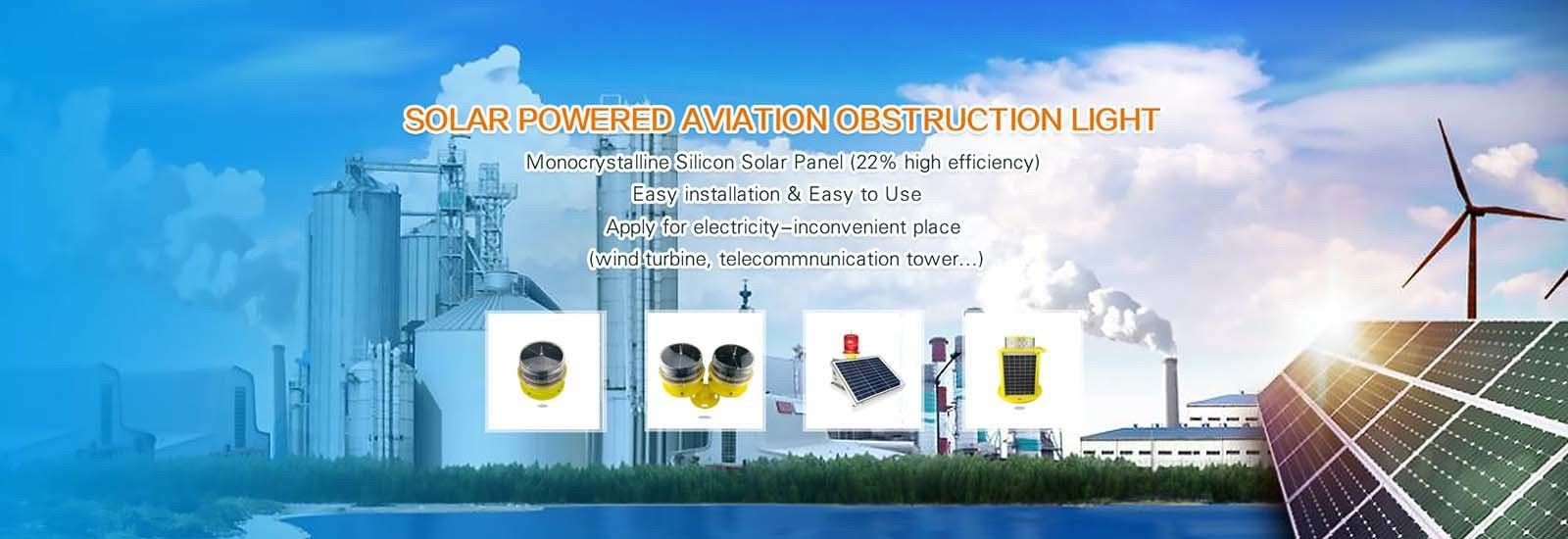 Solar Aviation Obstruction Light
