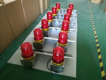 Self Contained Solar Aviation Obstruction Light Stainless Steel 304 Base Material