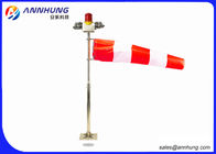 Red and White Helipad Landing Lights Wind Cone 1.5 Meters Strong Corrosion Resistance