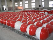 Safety Sea Obstacle Aircraft Warning Sphere Red / White Warning Ball Fiber Glass