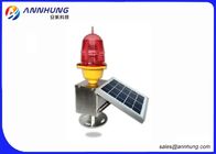 Self - Contained Solar Aviation Obstruction Light For High Pole / Tower Crane