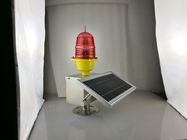 Electric Power Tower Solar Powered Emergency Lights Red FAA L810 Low Intensity