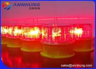 Low Intensity Faa L810 Solar Aviation Obstruction Light Red Dusk-To-Dawn Operation