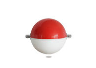 Safety Sea Obstacle Aircraft Warning Sphere Red / White Warning Ball Fiber Glass