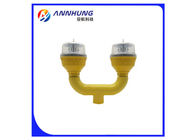 Red Double Obstruction Light / Led Aircraft Warning Lights For Tall Buildings