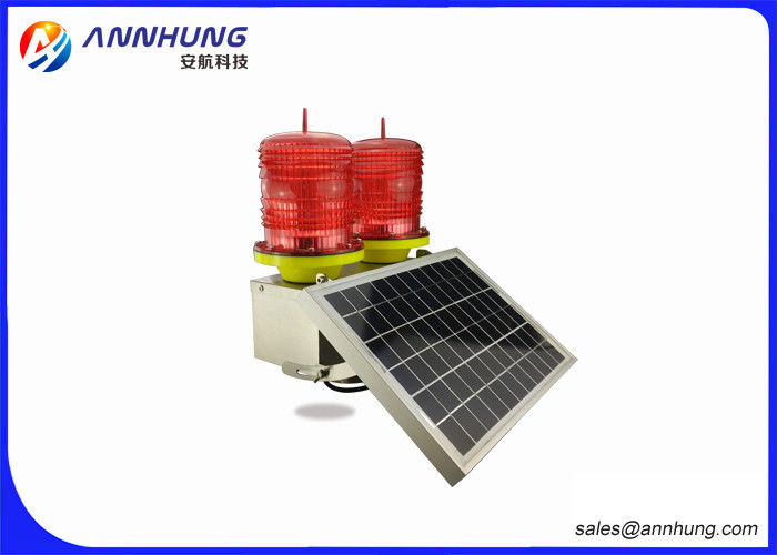 Red Double Solar Aviation Obstruction Light Low-intensity light  for High Chimney