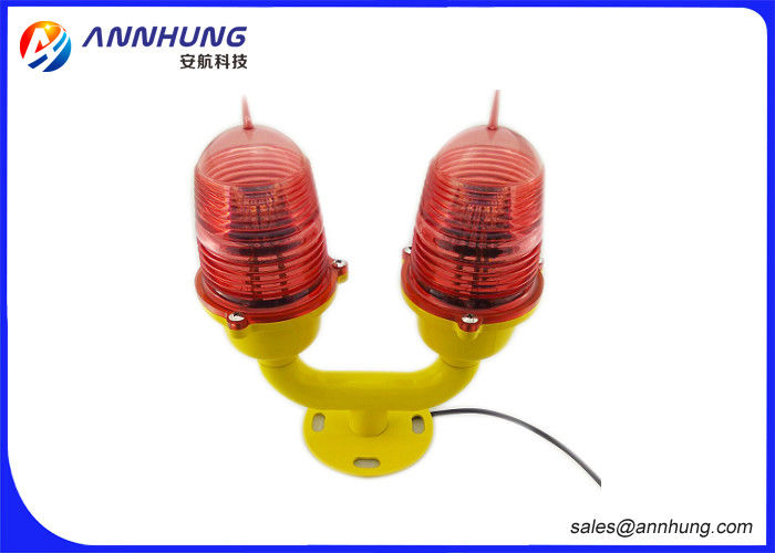 Double LED Aviation Obstruction Light ICAO Anne X 14 UV - Stabilized