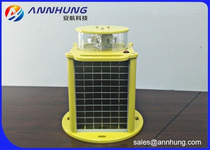 Red Solar Obstruction Light With Die Casting Aluminum ICAO FAA Standard