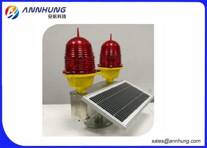 UV Protection Solar Powered Aircraft Warning Lights For Tower Crane