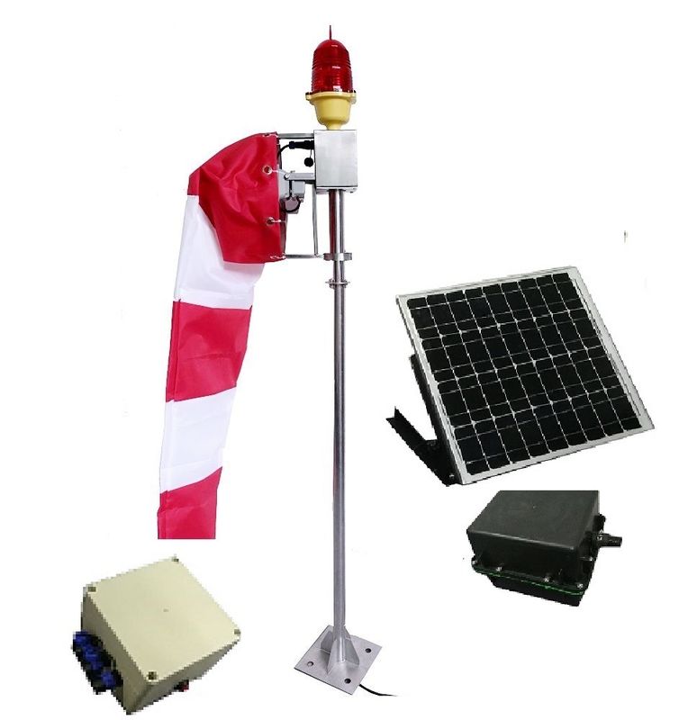 3.6VDC Solar Powered Runway Lights Portable Controller Plastic Body Material