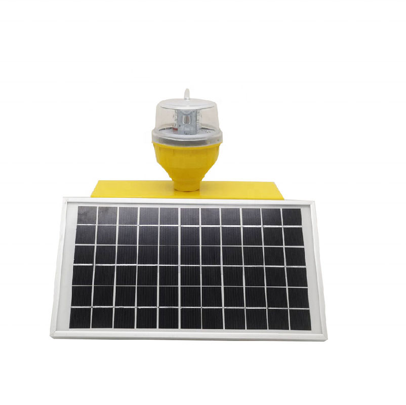 Solar Aviation Light with ≥32.5cd and >100K Hours