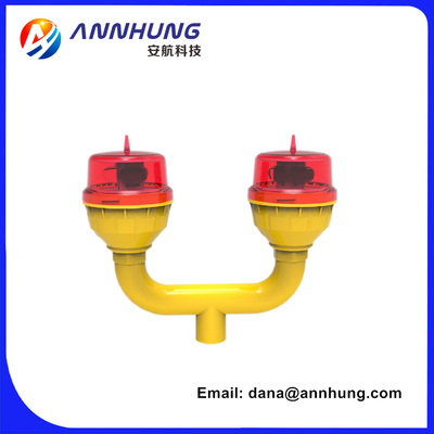 Main / Stand By Red LED Low Intensity Double Light FAA L-810 Solar Aviation Lamp