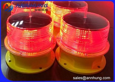 3W Power Solar Obstruction Light Recyclable Batteries For Towers / High Building