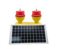 Solar Powered Double LED Aviation Obstruction Light Low Intensity