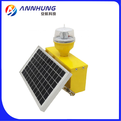 12V Solar Aviation Obstruction Light with 360 Horizontal Output and 10 Years Plus Life Expectancy